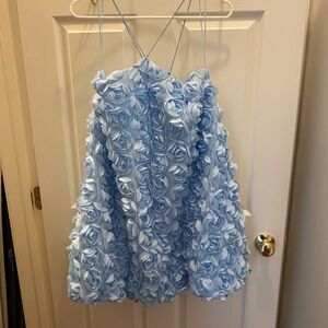Sunday in Brooklyn Blue Rose Mini Dress